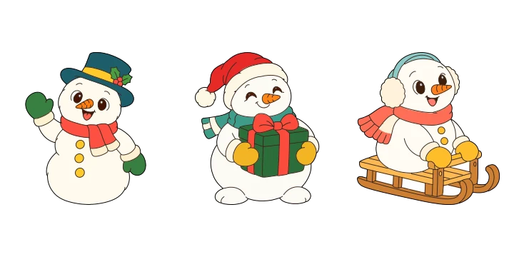 Snowmen printable designs