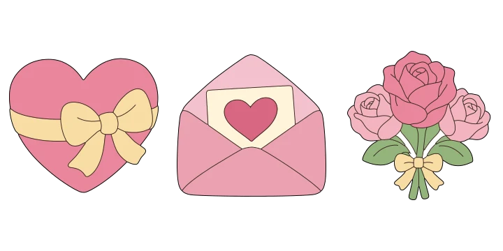 Valentine hearts printable designs